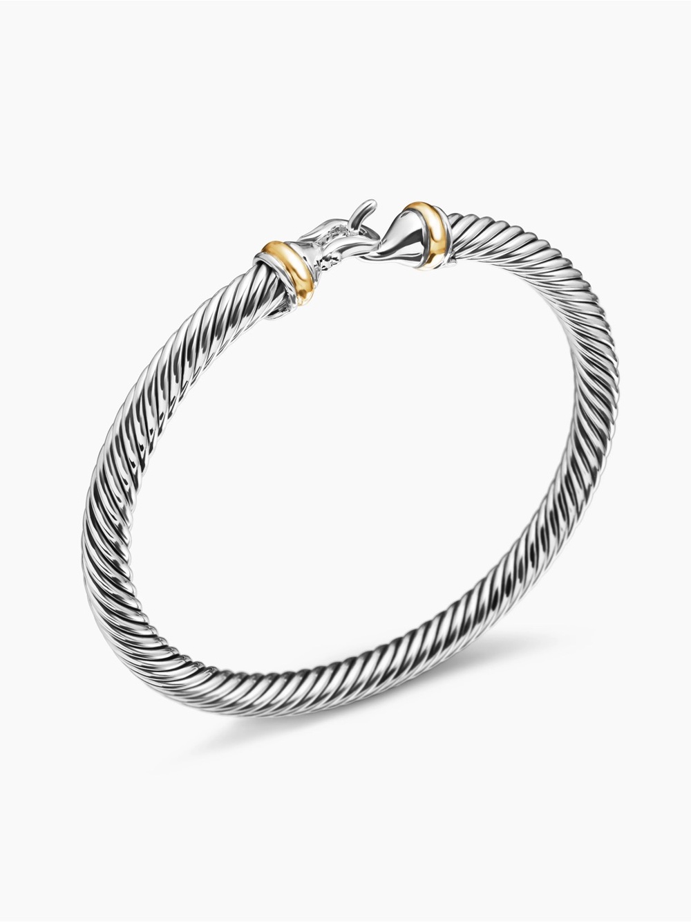 David Yurman Buckle Classic Cable Bracelet, 5mm — Medium - Picture 5 of 5
